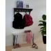 Banco Namoradeira Tampo Pés Hairpin Legs Estilo Industrial Off White Laca