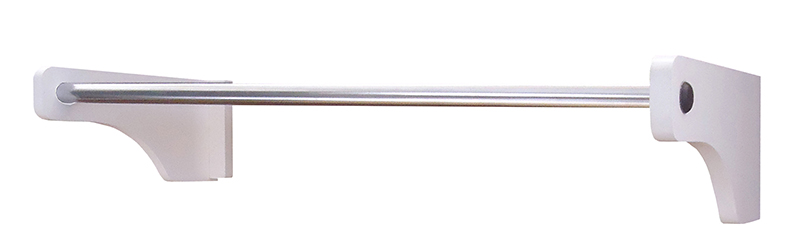 Cabideiro De Parede 80 cm Arara Camiseiro Calceiro Branco Laca