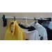Cabideiro De Parede 80 cm Arara Camiseiro Calceiro Preto Laca