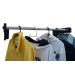 Cabideiro De Parede 90 cm Arara Camiseiro Calceiro Preto Laca