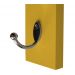 Cabideiro de Parede "J" Arara Camiseiro Porta Bolsas Amarelo Laca