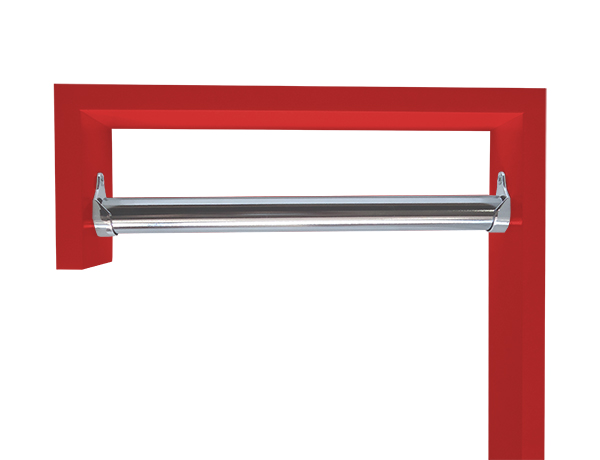 Cabideiro de Parede "J" Arara Camiseiro Porta Bolsas Vermelho Laca