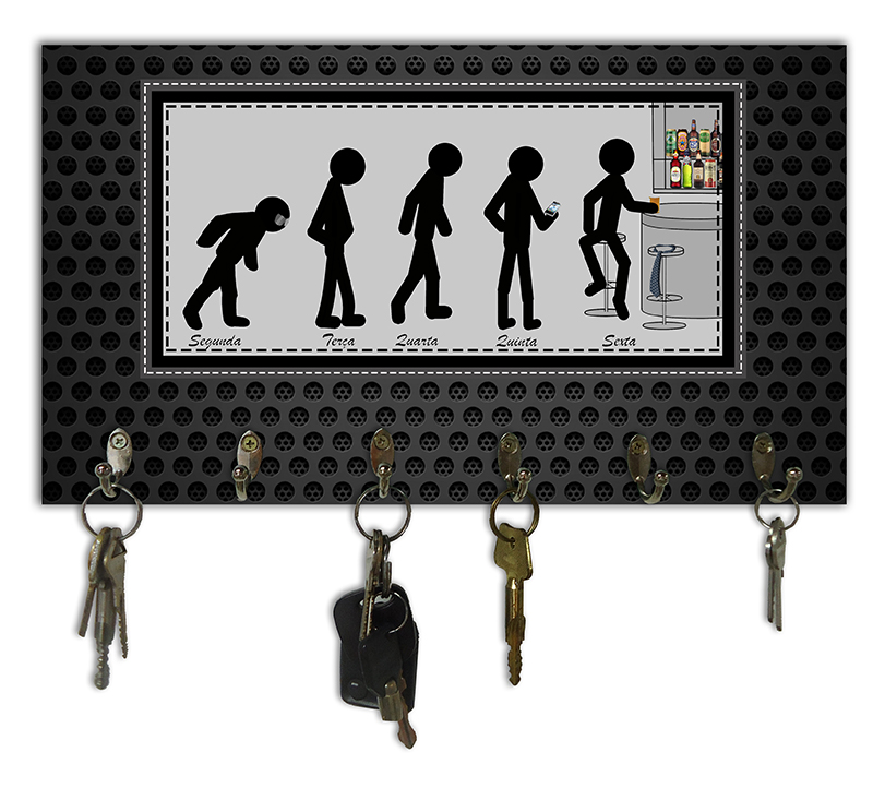 Cabideiro de Parede Porta Chaves Toalhas - Cerveja Palito