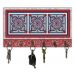Cabideiro de Parede Porta Colar Chaves Cintos Toalhas - Azulejo Vermelho