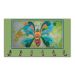 Cabideiro de Parede Porta Colar Chaves Cintos Toalhas - Borboleta verde
