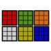 Conjunto Jogo Porta Copos com 6 unidades (2 em 1) com Imã - Colorido