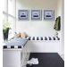 Conjunto Kit com 3 Quadros Náuticos Decorativos Linha Náutica Marinheiro - Mar 1
