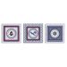 Conjunto Kit com 3 Quadros Náuticos Decorativos Linha Náutica Marinheiro - Mar 2