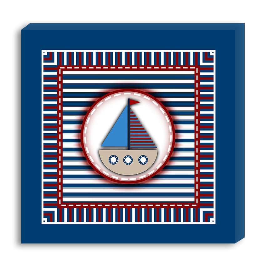 Conjunto Kit com 3 Quadros Náuticos Decorativos Linha Náutica Marinheiro - Mar 4