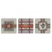 Conjunto Kit com 3 Quadros Náuticos Decorativos Linha Náutica Marinheiro - Mar 5