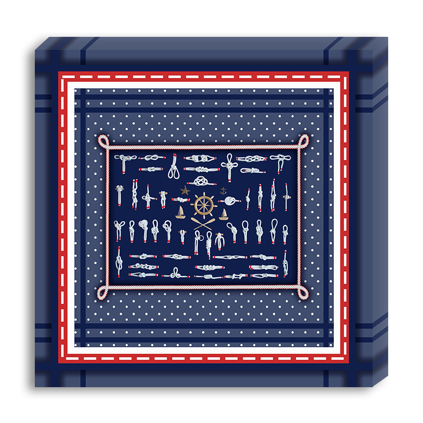 Conjunto Kit com 3 Quadros Náuticos Decorativos Linha Náutica Marinheiro - Mar 6
