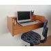 Escrivaninha Bancada Suspensa com Gaveta Mesa Notebook Madeira Natural