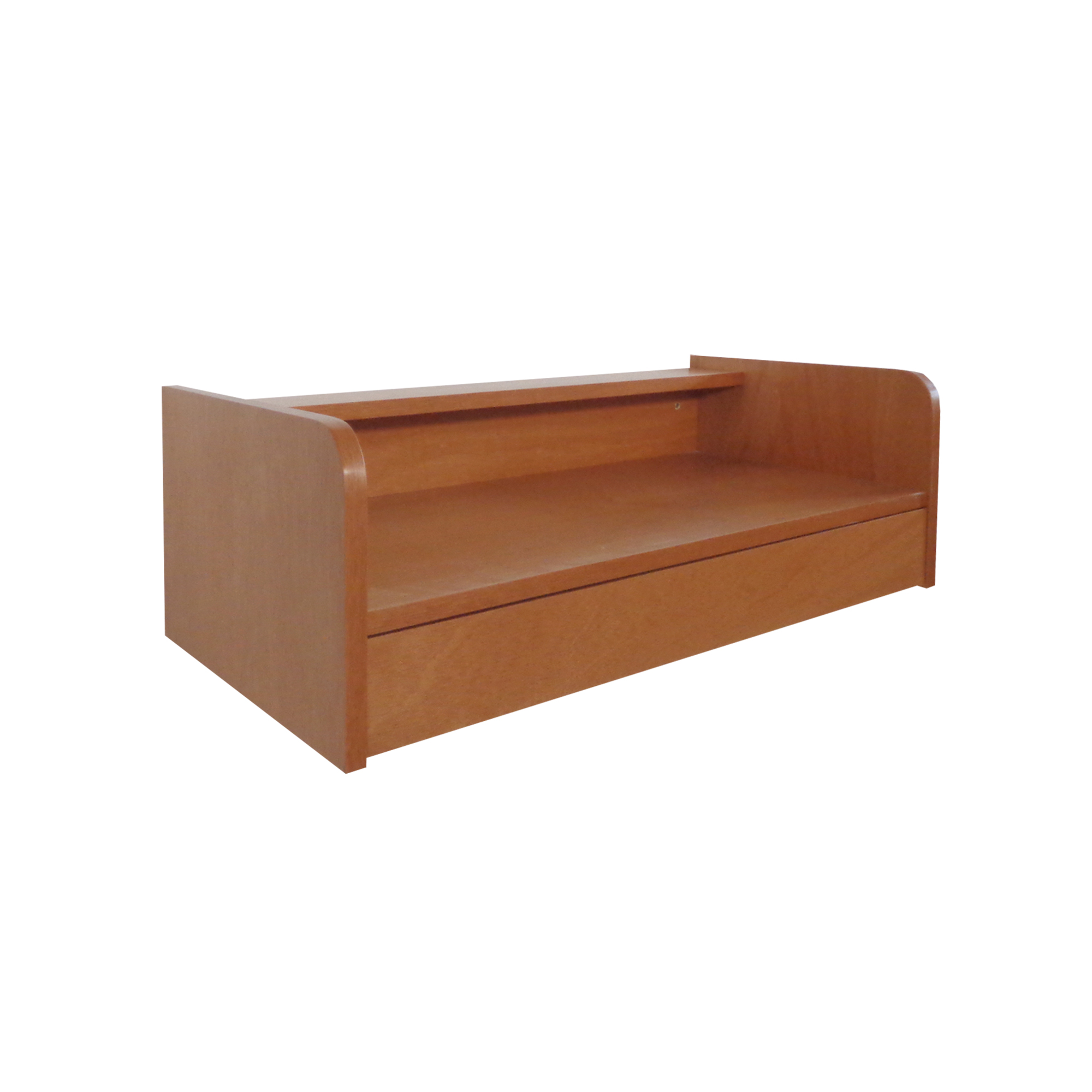 Escrivaninha Bancada Suspensa com Gaveta Mesa Notebook Madeira Natural