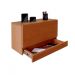 Escrivaninha Suspensa Bancada Compacta com Gaveta Mesa para Notebook Madeira Natural Curupixa