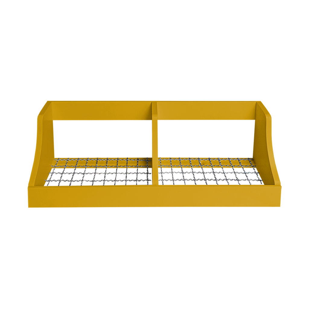 Fruteira Suspensa de Parede Prateleira Porta Legumes Cozinha em Madeira Amarelo Laca