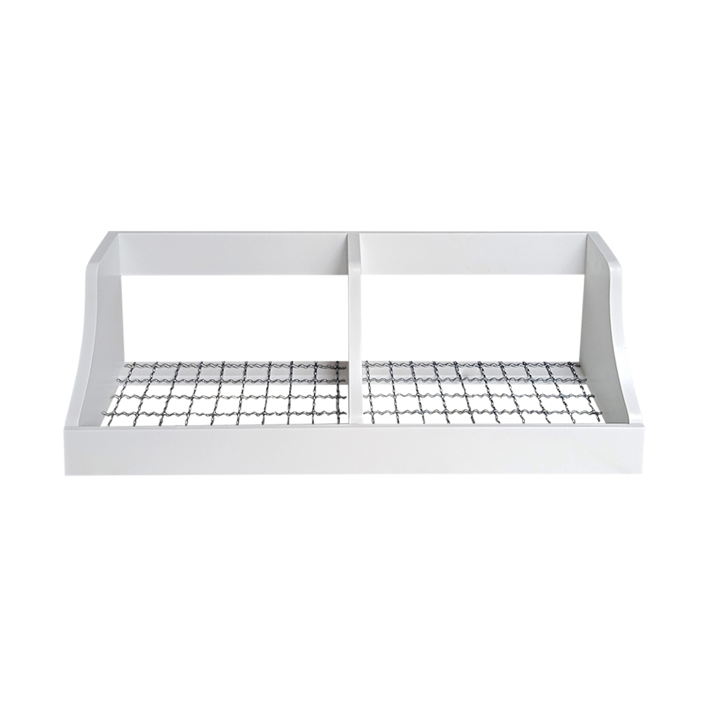 Fruteira Suspensa de Parede Prateleira Porta Legumes Cozinha em Madeira Branco Laca