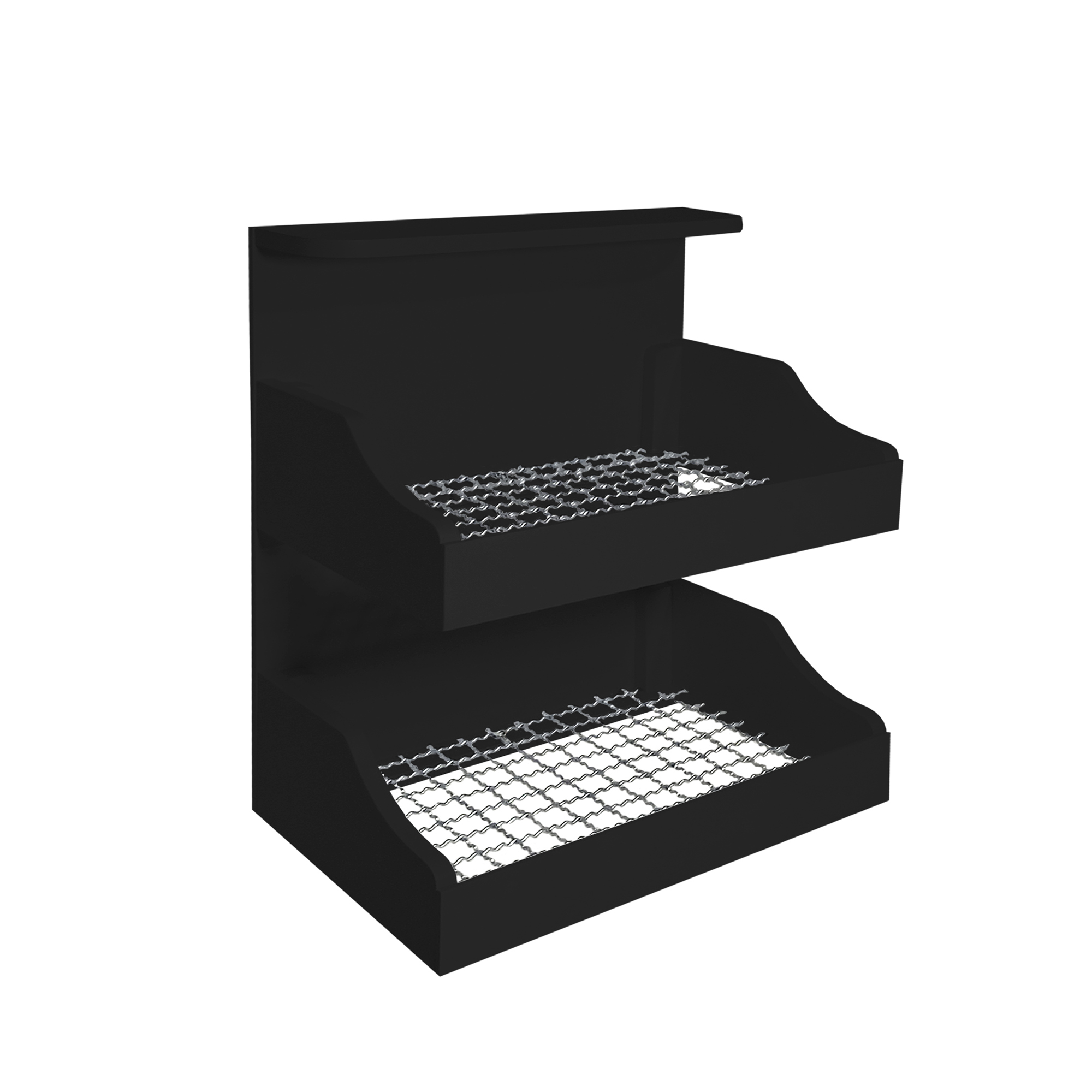 Fruteira Suspensa de Parede com Painel Porta Legumes Cozinha em Madeira Preto Laca