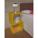 Mesa "S" Lateral de Apoio ou Mesa de Cabeceira Amarelo Laca