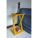 Mesa "X" Lateral de Apoio ou Mesa de Cabeceira Amarelo Laca