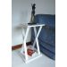Mesa "X" Lateral de Apoio ou Mesa de Cabeceira Branco Laca