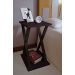 Mesa "X" Lateral de Apoio ou Mesa de Cabeceira Preto Laca