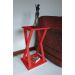 Mesa "X" Lateral de Apoio ou Mesa de Cabeceira Vermelho Laca