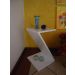 Mesa "Z" Lateral de Apoio ou Mesa de Cabeceira Branco Laca