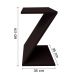 Mesa "Z" Lateral de Apoio ou Mesa de Cabeceira Preto Laca