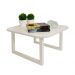 Mesa De Centro Lateral De Apoio Para Sala Estar Square Off White Laca