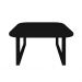 Mesa De Centro Lateral De Apoio Para Sala Estar Square Preto Laca