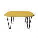 Mesa De Centro Pés Hairpin Legs Lateral De Apoio Para Sala Estar Dormitório Amarelo Laca