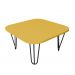 Mesa De Centro Pés Hairpin Legs Lateral De Apoio Para Sala Estar Dormitório Amarelo Laca