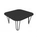Mesa De Centro Pés Hairpin Legs Lateral De Apoio Para Sala Estar Dormitório Preto Laca