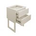 Mesa de Cabeceira Lateral de Apoio Penteadeira Square Off White Laca