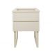Mesa de Cabeceira Lateral de Apoio Penteadeira Square Off White Laca