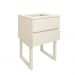 Mesa de Cabeceira Lateral de Apoio Penteadeira Square Off White Laca