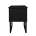 Mesa de Cabeceira Lateral de Apoio Penteadeira Square Preto Laca