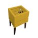Mesa de Cabeceira Penteadeira Mesa Lateral de Apoio - Amarelo Laca
