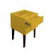 Mesa de Cabeceira Penteadeira Mesa Lateral de Apoio - Amarelo Laca