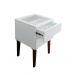 Mesa de Cabeceira Penteadeira Mesa Lateral de Apoio - Branco Laca