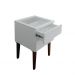 Mesa de Cabeceira Penteadeira Mesa Lateral de Apoio - Off White Laca