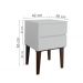Mesa de Cabeceira Penteadeira Mesa Lateral de Apoio - Off White Laca