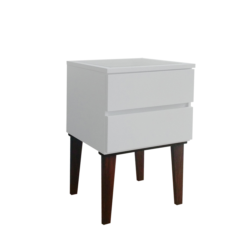 Mesa de Cabeceira Penteadeira Mesa Lateral de Apoio - Off White Laca
