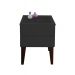 Mesa de Cabeceira Penteadeira Mesa Lateral de Apoio - Preto Laca