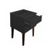 Mesa de Cabeceira Penteadeira Mesa Lateral de Apoio - Preto Laca