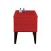 Mesa de Cabeceira Penteadeira Mesa Lateral de Apoio - Vermelho Laca
