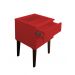 Mesa de Cabeceira Penteadeira Mesa Lateral de Apoio - Vermelho Laca