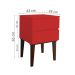 Mesa de Cabeceira Penteadeira Mesa Lateral de Apoio - Vermelho Laca