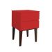 Mesa de Cabeceira Penteadeira Mesa Lateral de Apoio - Vermelho Laca
