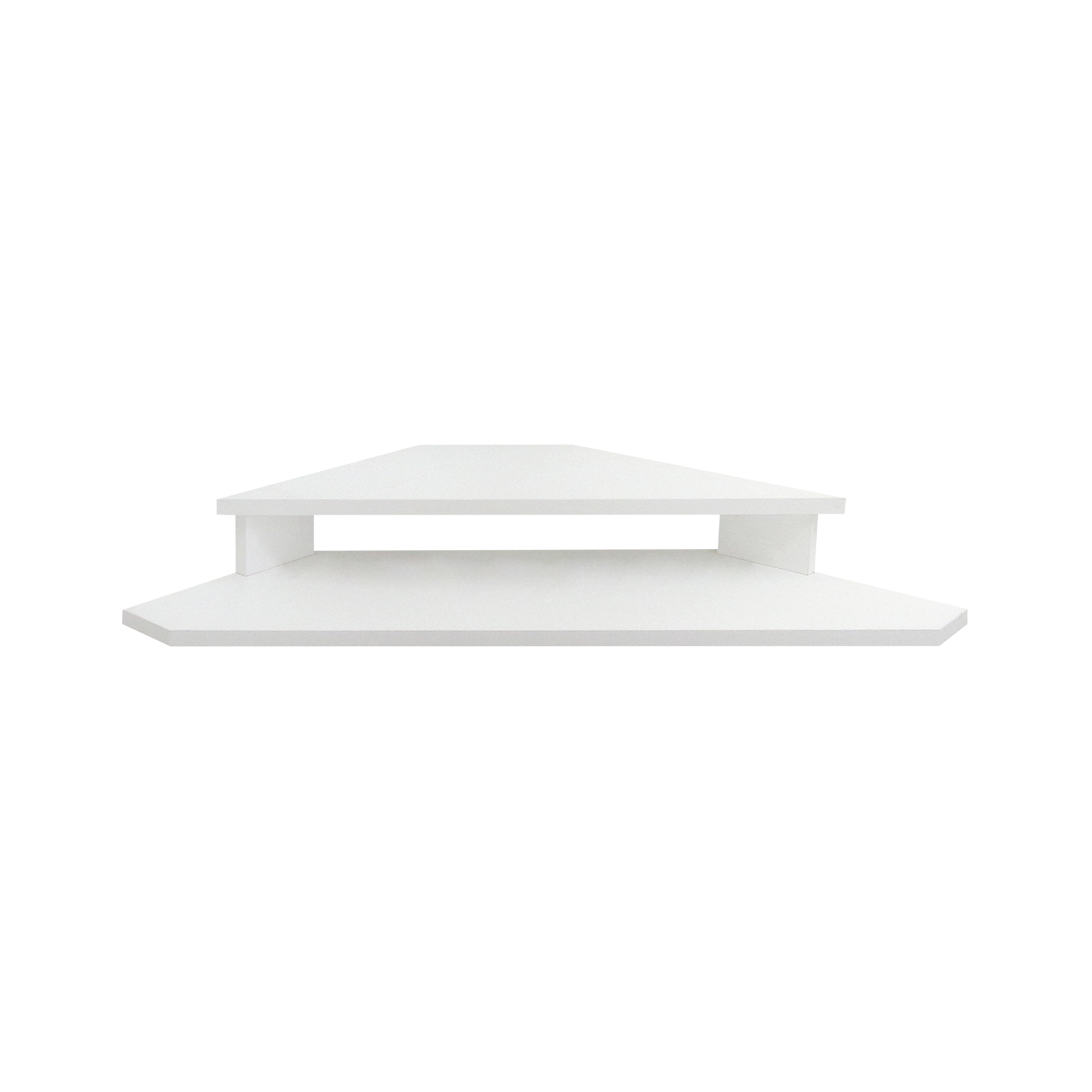 Mesa para Computador Monitor de Canto Suspenso Branco